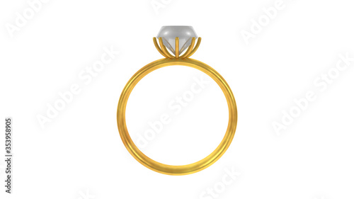 diamond gold ring
