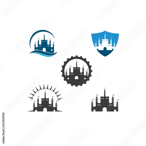 castle icon vector illustration design