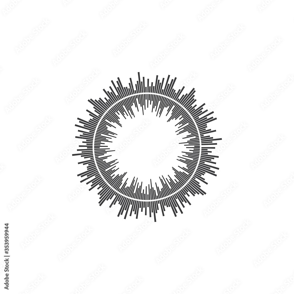 equalizer and sound effect ilustration logo vector icon equalizer and sound effect ilustration logo vector icon