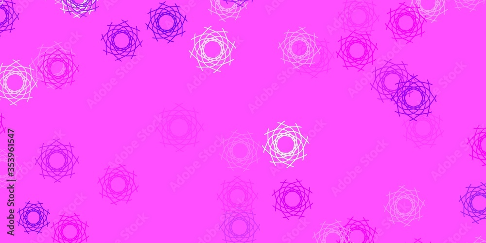 Light Pink vector pattern with abstract shapes.