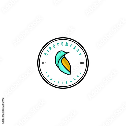Kingfisher bird logo design. Awesome a kingfisher bird logo. A kingfisher bird logotype.