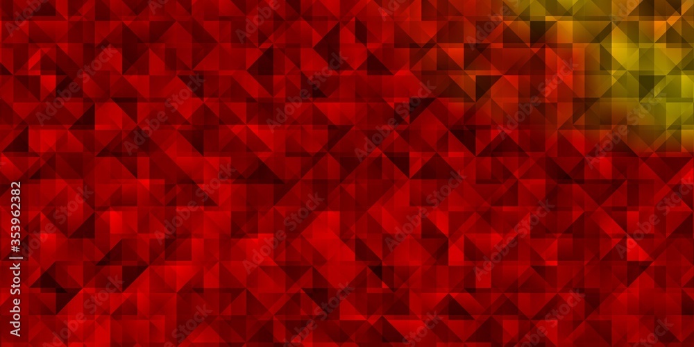 Light Orange vector template with crystals, triangles. Light Orange vector template with crystals, triangles.