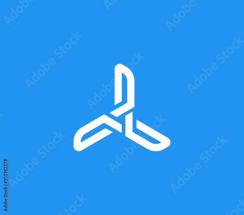 windmill logo design element , turbine logo design template