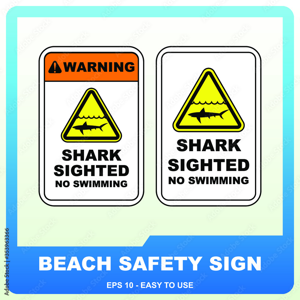 Beach safety sign to guide visitor Beach safety sign to guide visitor