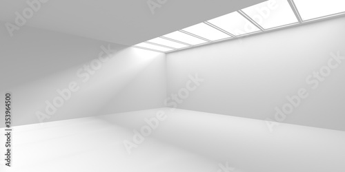 Abstract White Architecture Design Concept