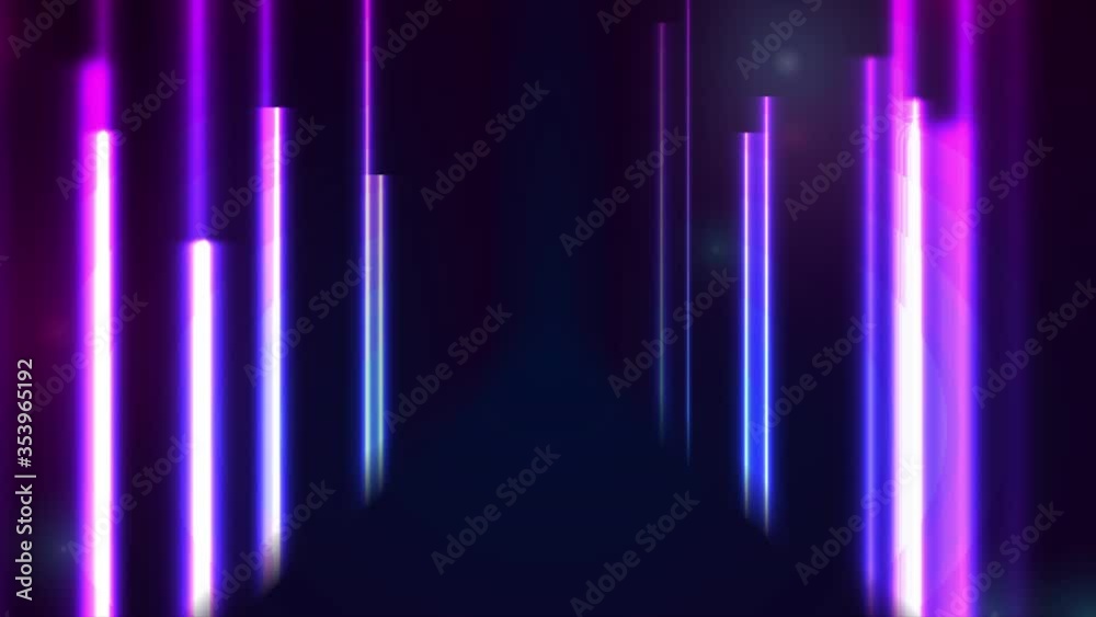 Blue and purple neon laser lines abstract futuristic motion background. Video animation Ultra HD 4K 3840x2160