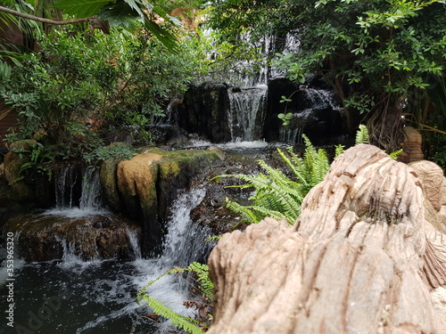 Beautiful Waterfalls at the park in Thailand