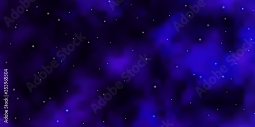 Dark Purple vector pattern with abstract stars. Modern geometric abstract illustration with stars. Pattern for websites  landing pages.