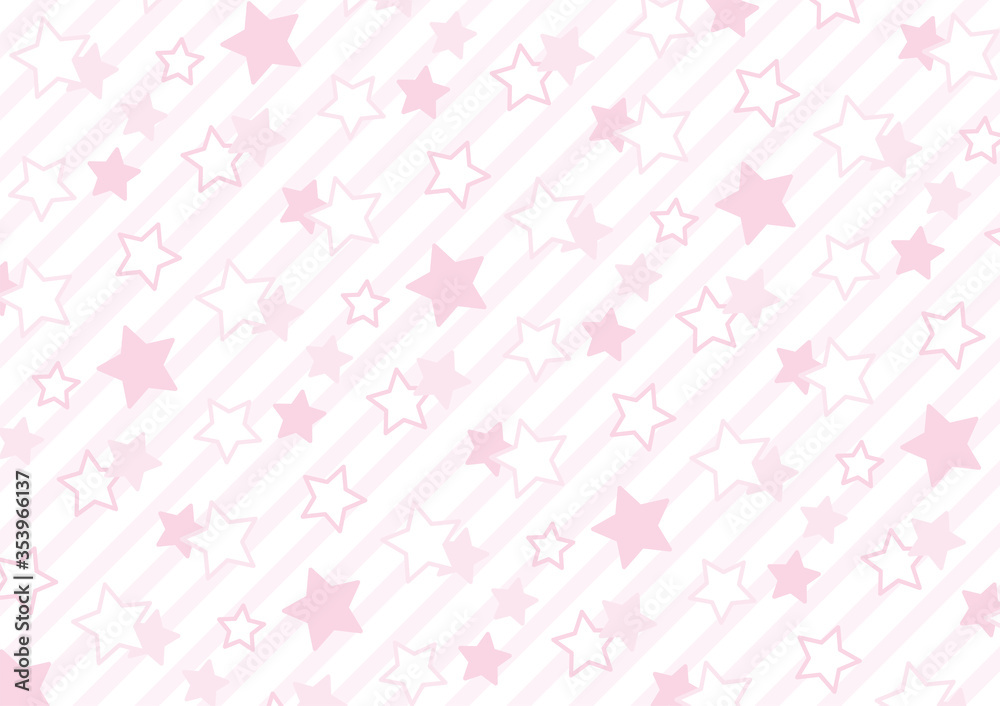 ポップで可愛い星柄のパターン背景素材 Stock Vector Adobe Stock