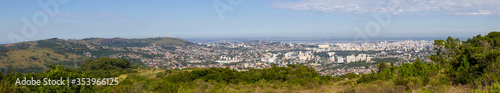 Fototapeta Naklejka Na Ścianę i Meble -  Panorama of Porto Alegre city from Morro Santana mountain