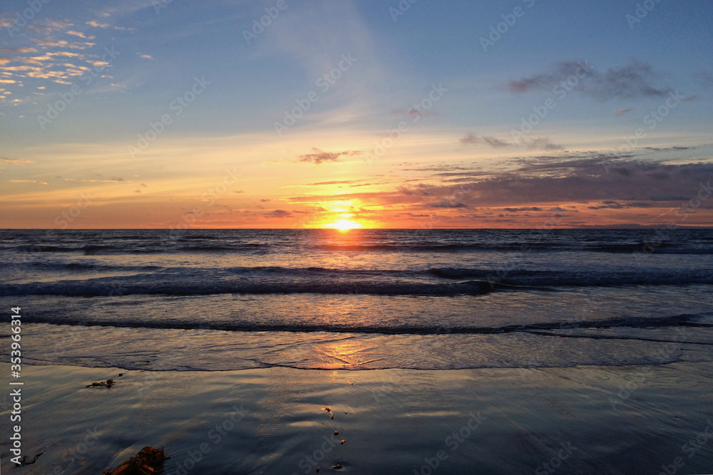 Sunset at Moonlight Beach - 1 copy