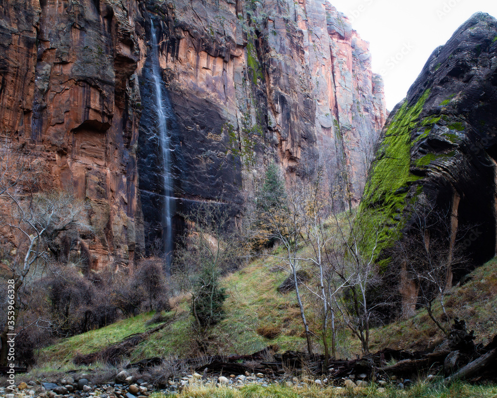 Waterfall in Zion National Park