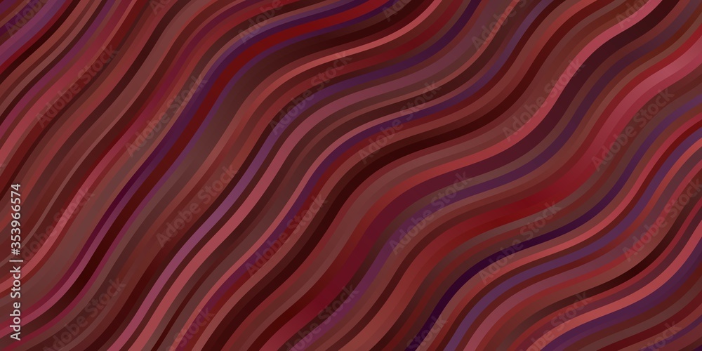 Dark Red vector pattern with curved lines. Gradient illustration in simple style with bows. Pattern for ads, commercials. Dark Red vector pattern with curved lines. Gradient illustration in simple style with bows. Pattern for ads, commercials.
