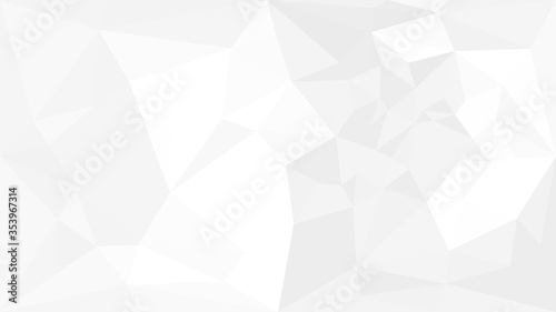 Abstract white gray polygonal background. Geometric crumpled triangle low poly style gradient illustration
