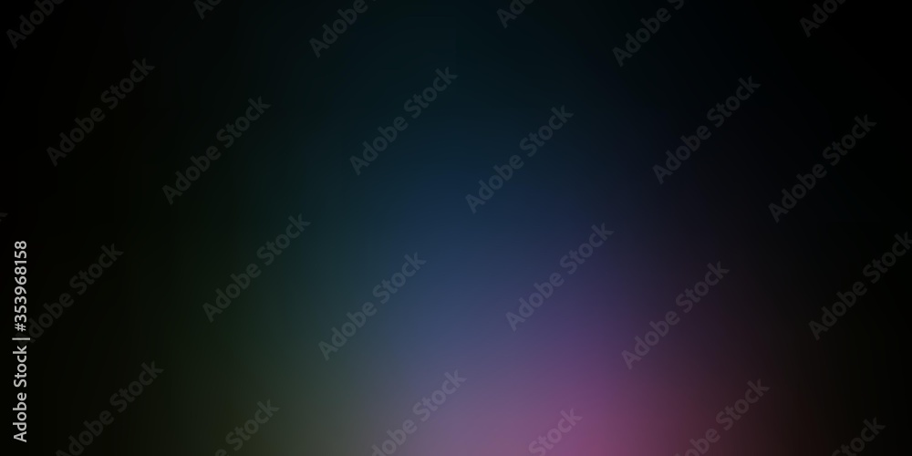Dark Multicolor vector blurred template. Abstract colorful illustration with gradient. New design for your web apps.