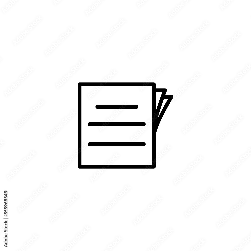 Paper Icon Vector Design Template Paper Icon Vector Design Template