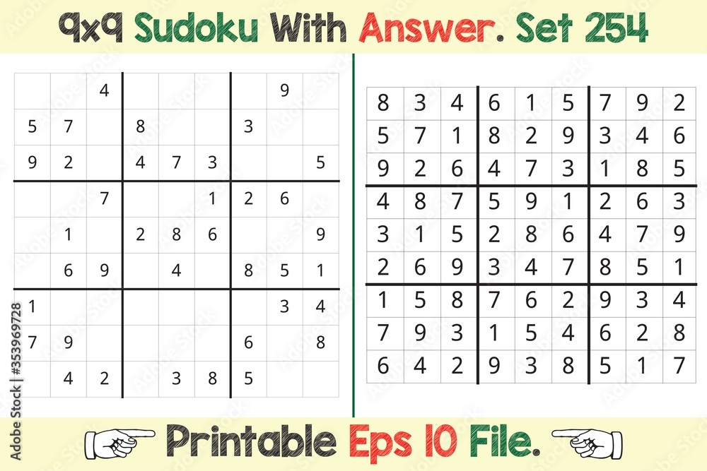 Advance Sudoku Puzzle Games Easy to Hard with Answer