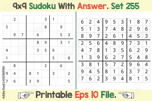 Advance Sudoku Puzzle Games Easy to Hard with Answer
