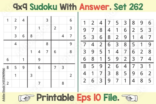 Advance Sudoku Puzzle Games Easy to Hard with Answer