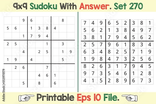 Advance Sudoku Puzzle Games Easy to Hard with Answer