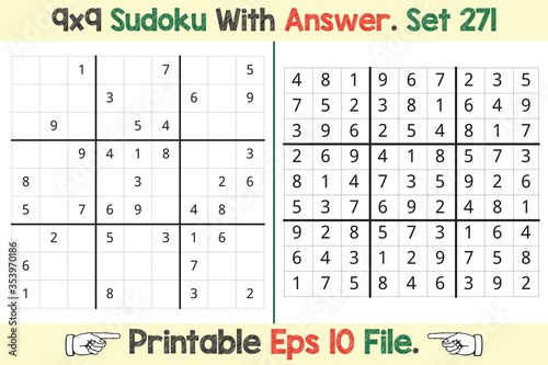 Advance Sudoku Puzzle Games Easy to Hard with Answer