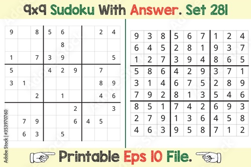 Advance Sudoku Puzzle Games Easy to Hard with Answer