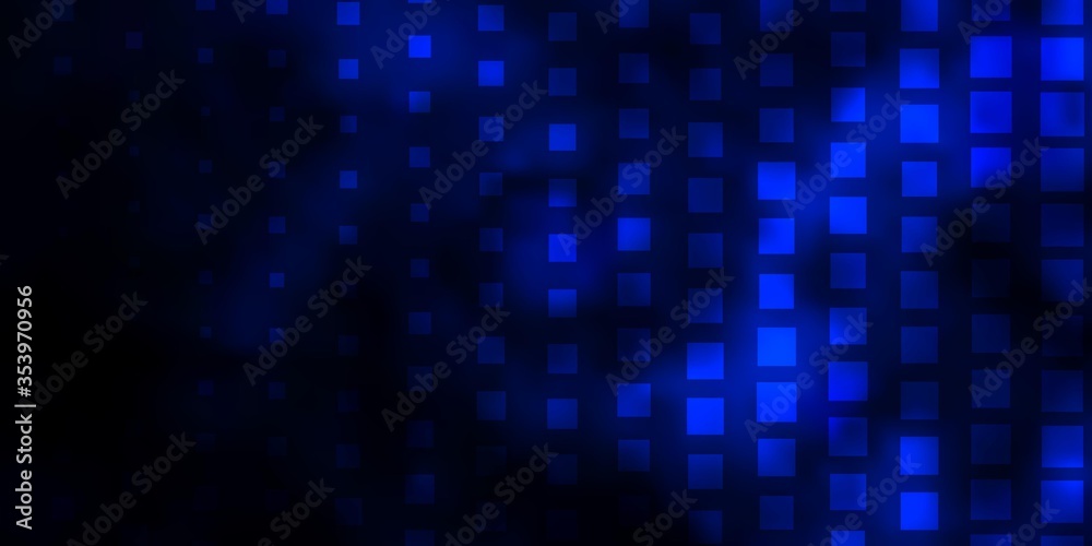 Dark BLUE vector texture in rectangular style. New abstract illustration with rectangular shapes. Pattern for busines booklets, leaflets