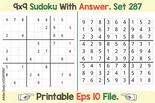 Advance Sudoku Puzzle Games Easy to Hard with Answer