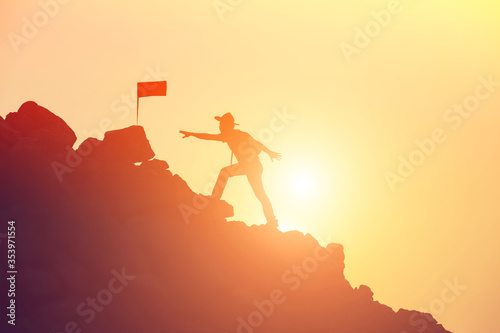 silhouette of a young man standing alone