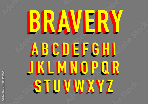 2d typography design vector