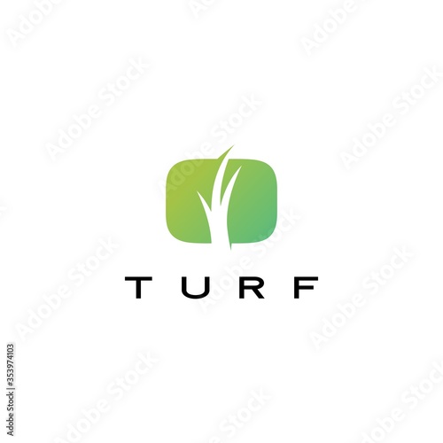 turf logo vector icon illustration