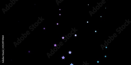 Dark Pink, Blue vector texture with beautiful stars. Blur decorative design in simple style with stars. Pattern for wrapping gifts.