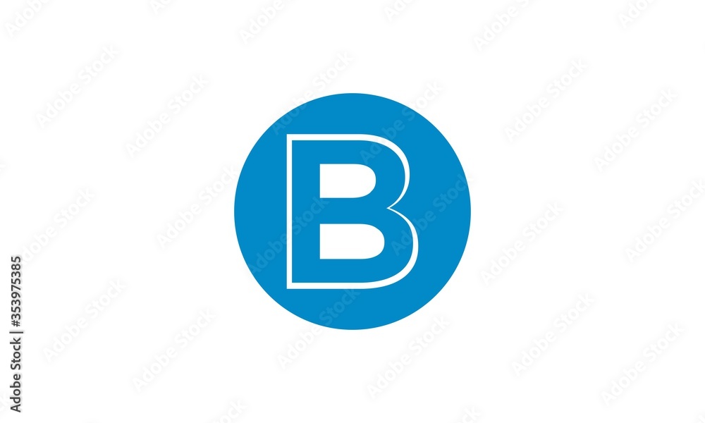 b, b logo, icon, blue b, b logo, icon, blue