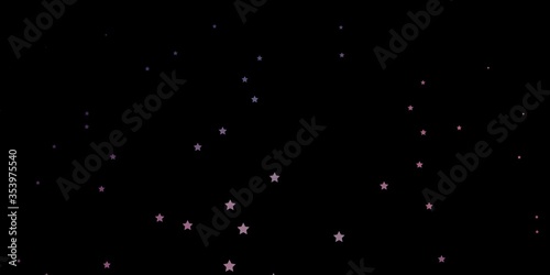 Dark Pink, Blue vector pattern with abstract stars. Shining colorful illustration with small and big stars. Pattern for new year ad, booklets.