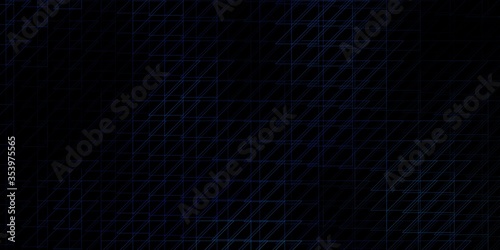 Fototapeta Naklejka Na Ścianę i Meble -  Dark BLUE vector layout with lines. Geometric abstract illustration with blurred lines. Pattern for websites, landing pages.