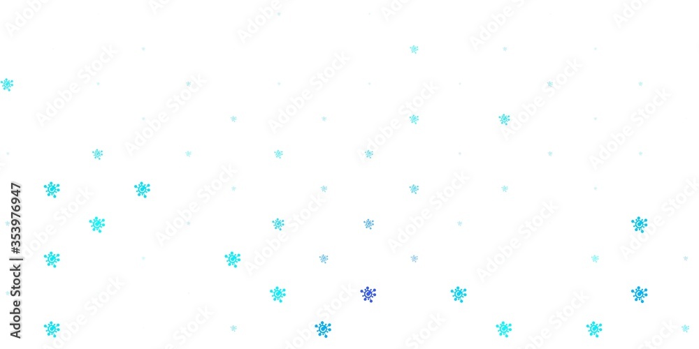 Light BLUE vector texture with disease symbols.