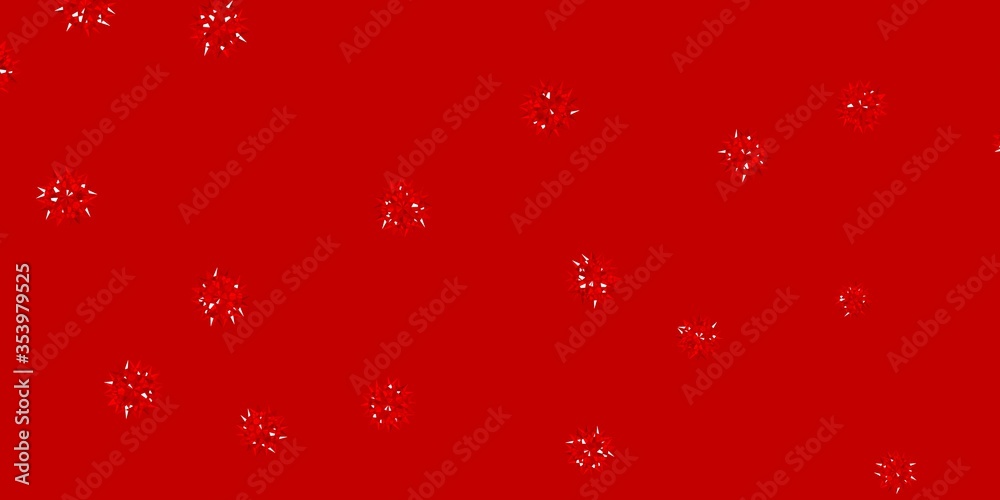 Light Orange vector doodle pattern with flowers. Light Orange vector doodle pattern with flowers.