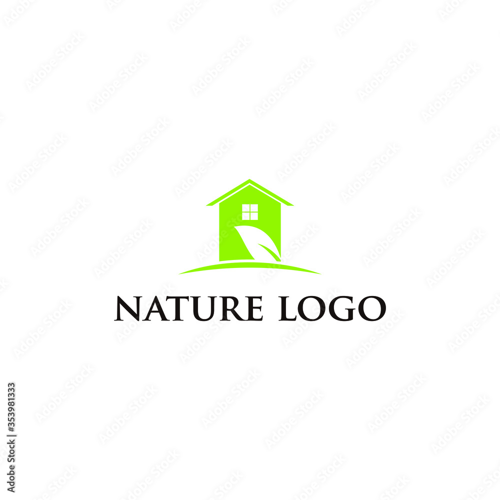 Abstract green leaf logo icon vector design. Vector illustration. life Logo type concept icon. Abstract green leaf logo icon vector design. Vector illustration. life Logo type concept icon.