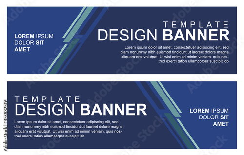 Vector abstract design banner web template.