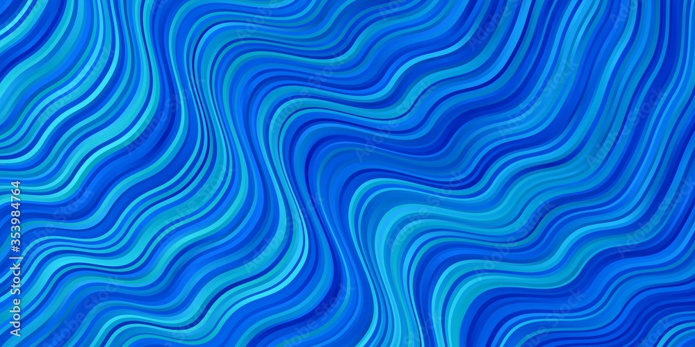 Light BLUE vector texture with curves. Abstract gradient illustration with wry lines. Pattern for busines booklets, leaflets Light BLUE vector texture with curves. Abstract gradient illustration with wry lines. Pattern for busines booklets, leaflets