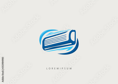 air conditioner logo template