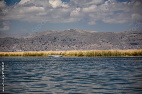 lake and mountains
