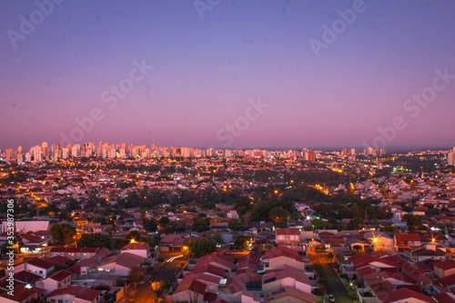 Cidade de Londrina no Parana/Brazil com os predios ao fundo e um céu lindo photo