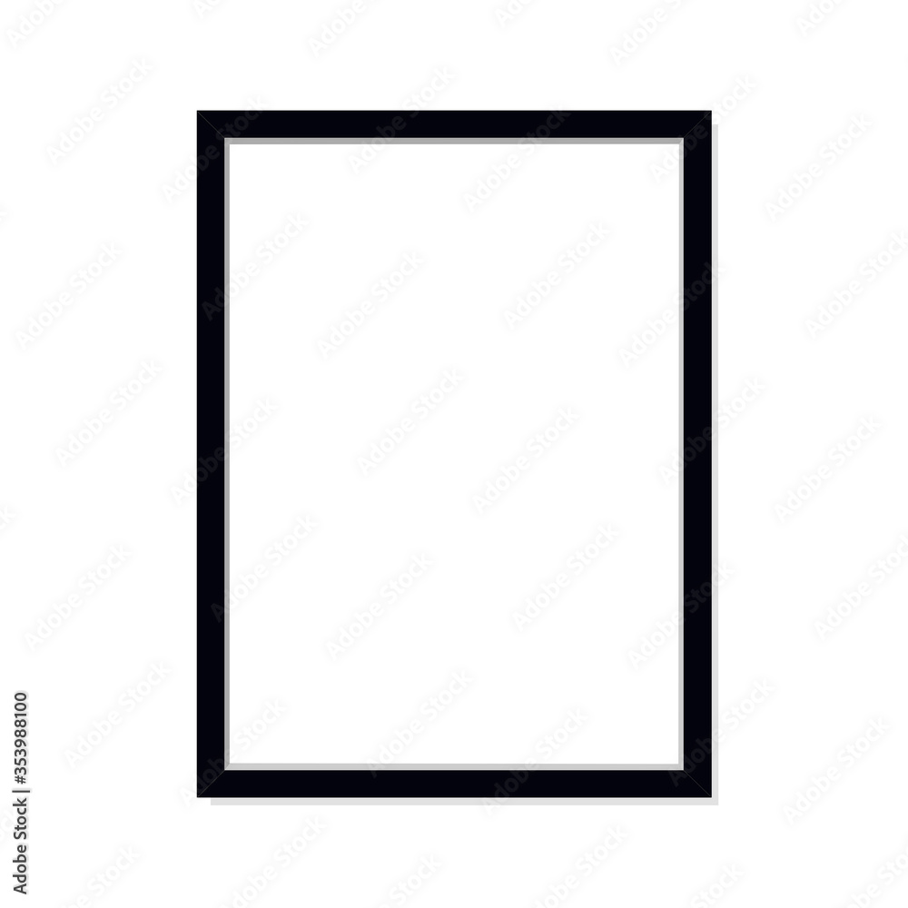 Frame, border with a white background. Vector image of a flat empty frame. Frame, border with a white background. Vector image of a flat empty frame.