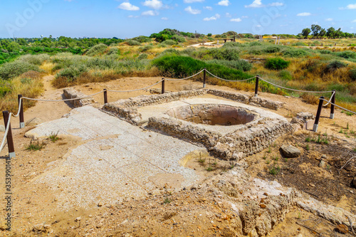 Ancient wine press, in Apollonia photo