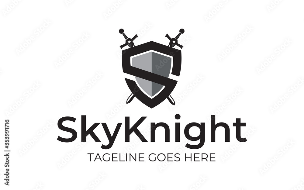 Fototapeta premium Sky Knight logo design