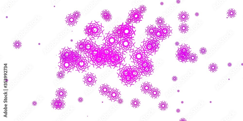 Light Purple vector backdrop with chaotic shapes. Light Purple vector backdrop with chaotic shapes.