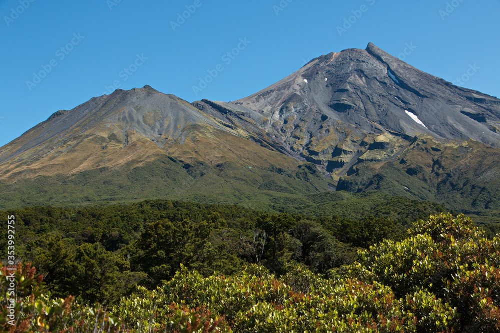 Mount Taranaki in Egmont National Park,Taranaki region on North Island of New Zealand 
