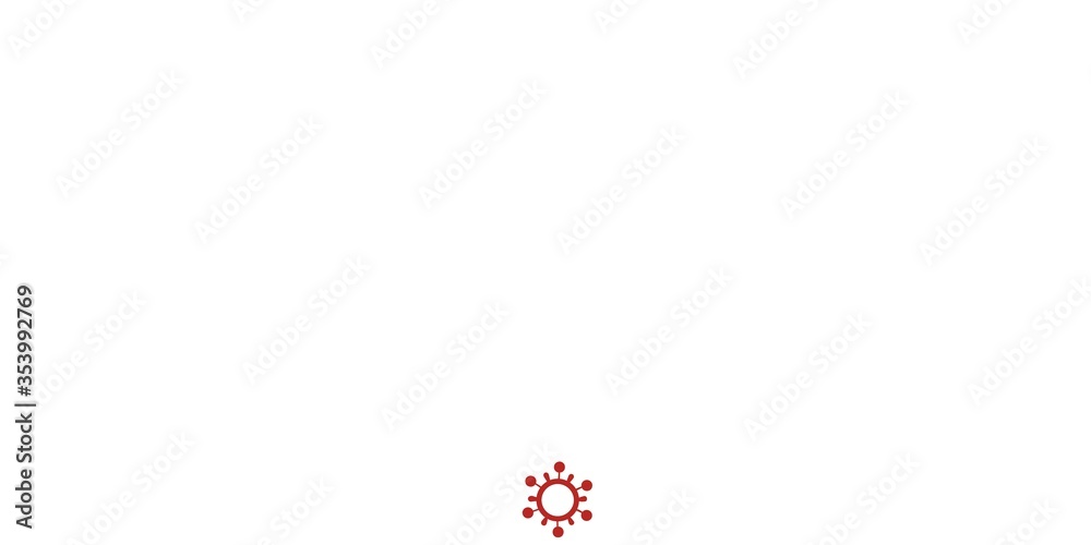 Light Red vector pattern with coronavirus elements. Light Red vector pattern with coronavirus elements.