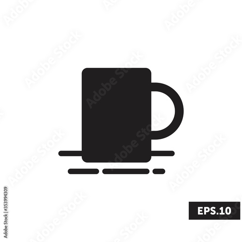 Cup of coffee/tea icon logo, Cup of coffee/tea sign/symbol vector